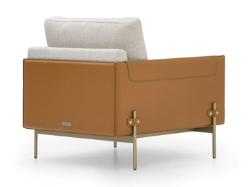 V215 - Fabric armchair with armrests by formitalia luxury group - view 3